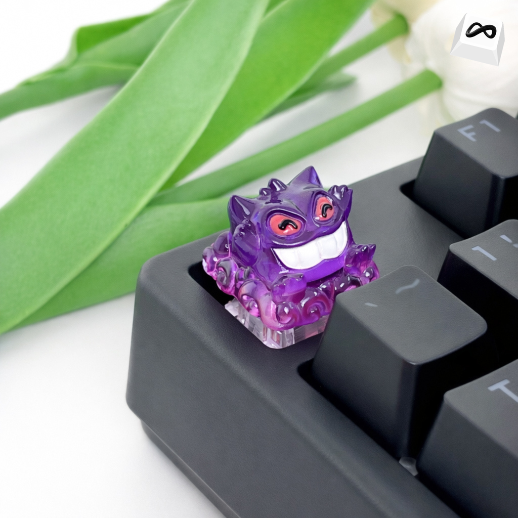 Backlit Ghost Monster Resin Keycap