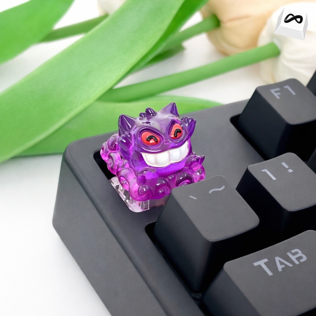 Backlit Ghost Monster Resin Keycap
