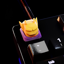 Orange Namekian Warrior Resin Keycap
