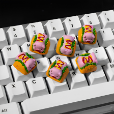 Piggy Burger Keycap