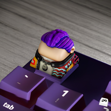 Purple Idol Hunter Artisan Keycap