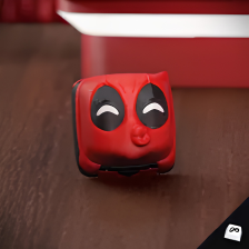 Red Mask Trickster Keycap