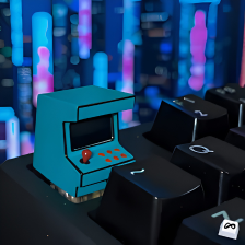 Retro Arcade Machine Keycap