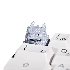Silver Guardian Lion Keycap