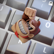 Gorilla Smash Keycap