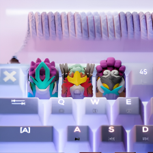 Hand-Painted Aurora Guardian Artisan Keycap