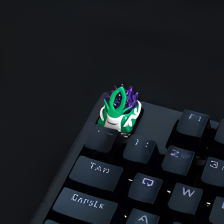 Hand-Painted Aurora Guardian Artisan Keycap