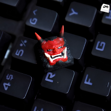 Handmade Oni Mask Artisan Keycap