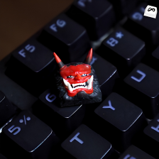 Handmade Oni Mask Artisan Keycap