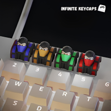 Ice & Flame Ninja Duo Keycap