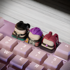 K-Pop Trio Inspired Keycap Set