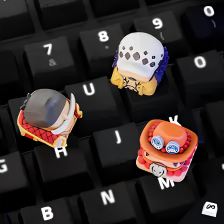 Legendary Captain Trio Keycaps