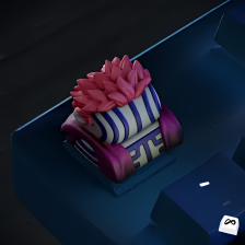 Lotus Demon Warrior Keycap