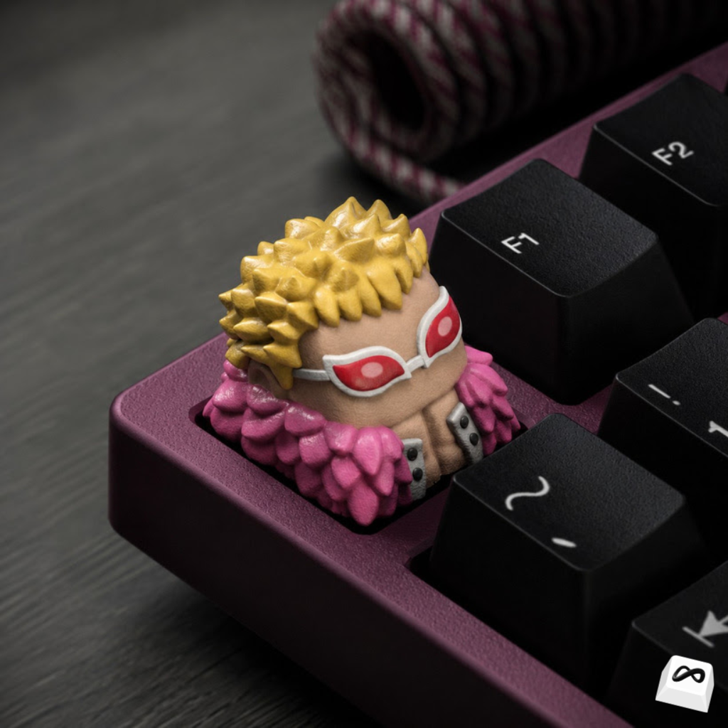 Pink Feather Villain Keycap