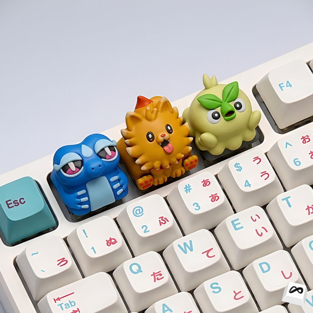 Cute Creature Artisan Keycap Set