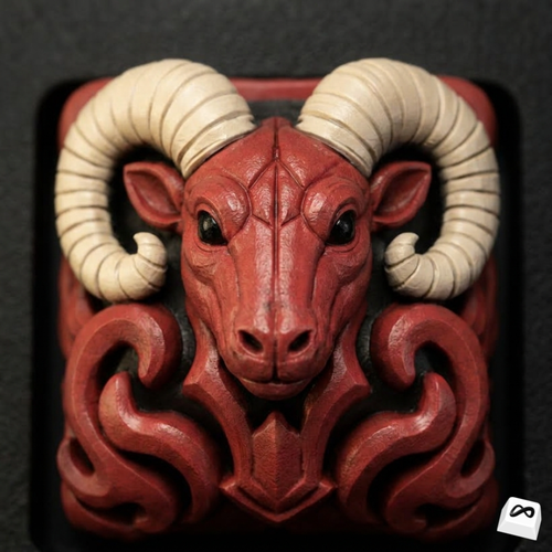 Aries Zodiac Keycap