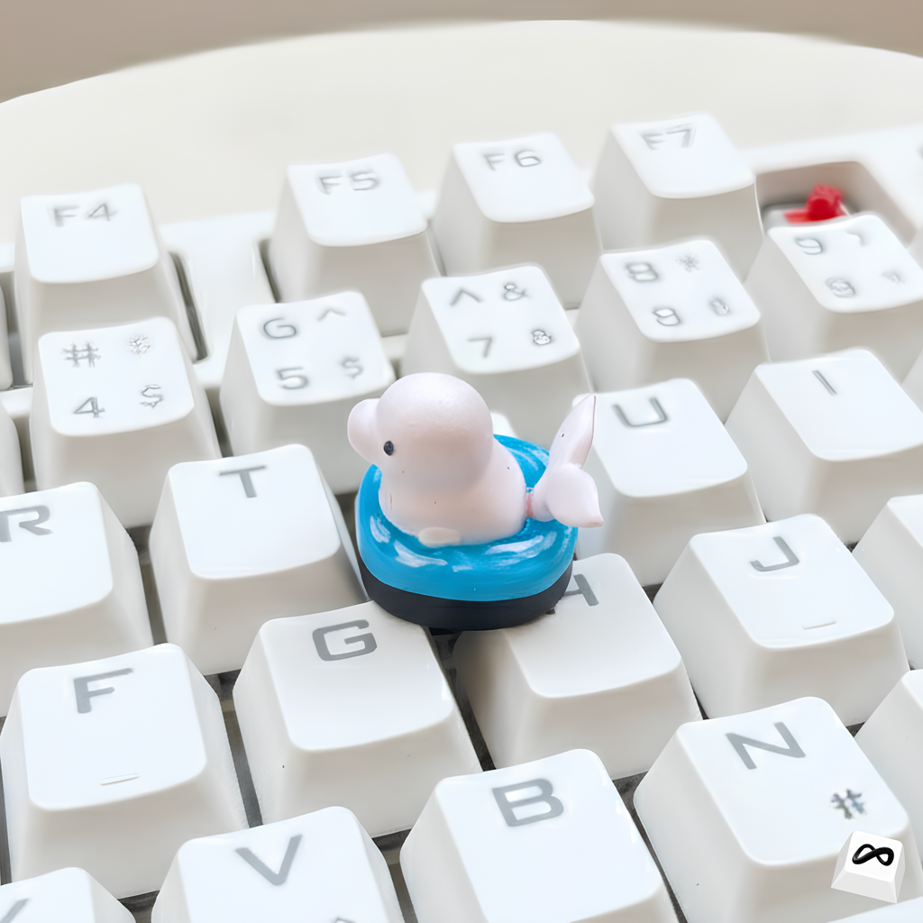 Beluga Whale Keycap