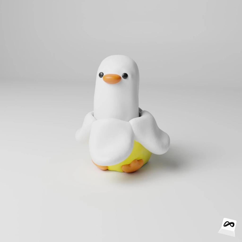 Banana Duck Fidget Clicker