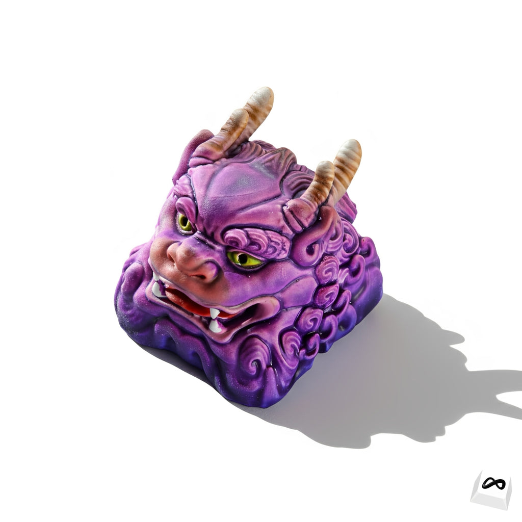 Purple Red Unicorn Dragon Artisan Keycap