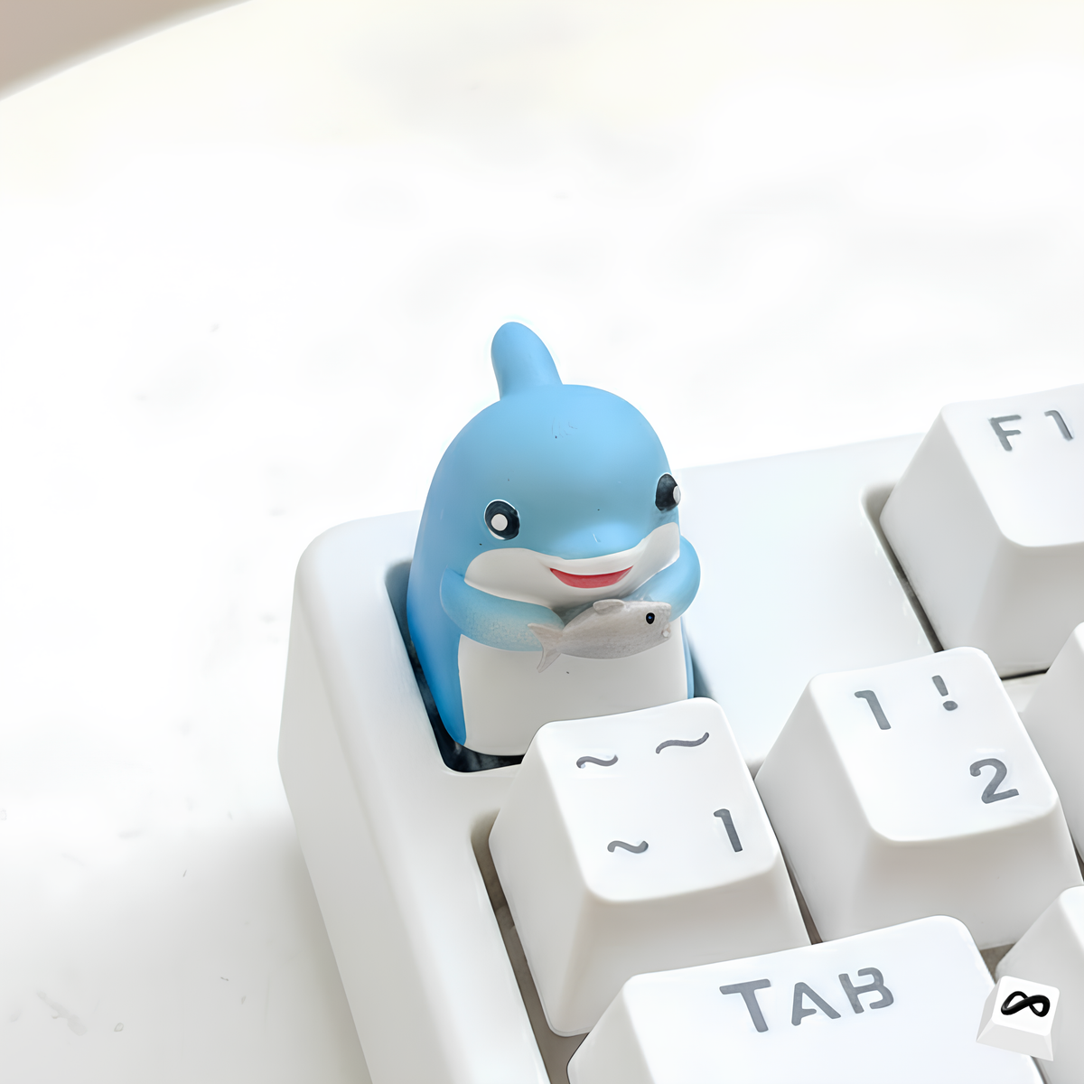 Cute Dolphin Artisan Keycap