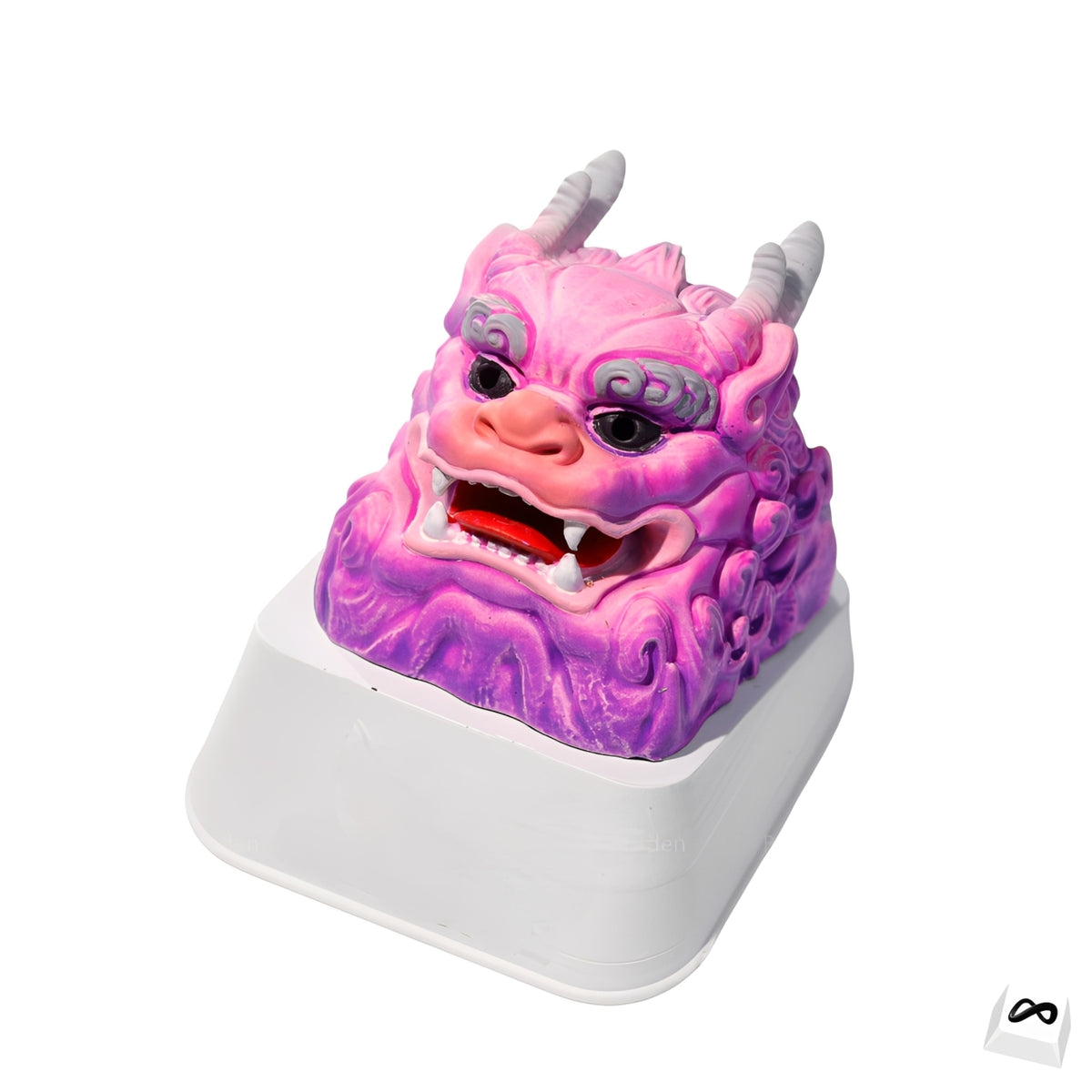Purple Red Unicorn Dragon Artisan Keycap