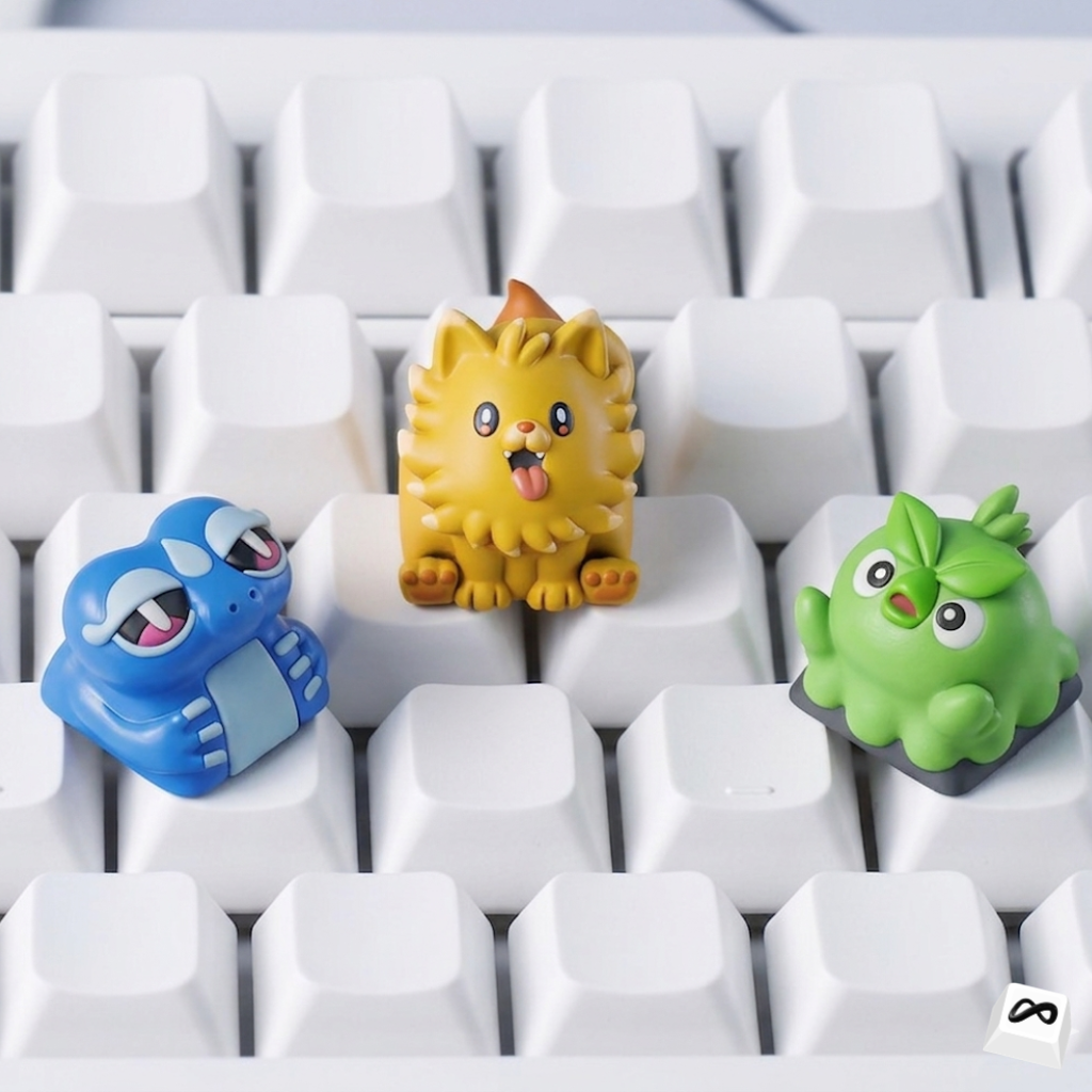 Cute Creature Artisan Keycap Set