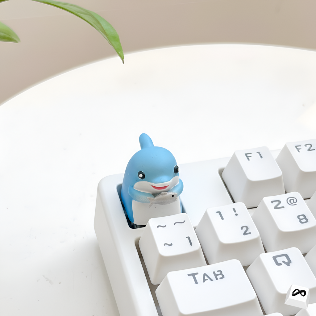 Cute Dolphin Artisan Keycap