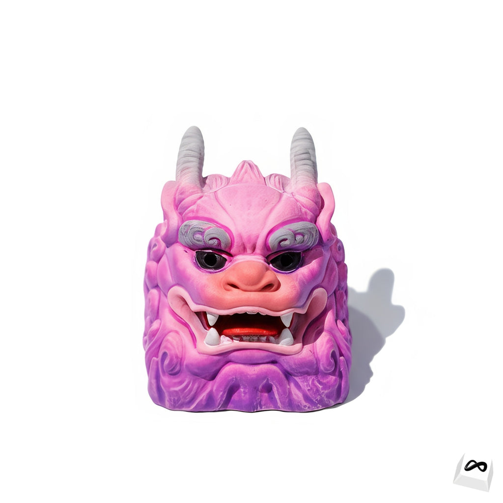 Purple Red Unicorn Dragon Artisan Keycap