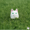 Fluffy White Cat Keycap