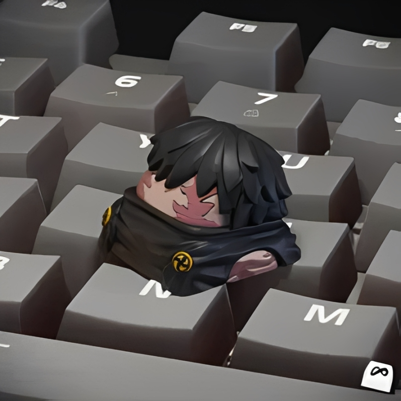 Dark Anime Sorcerer Artisan Keycap