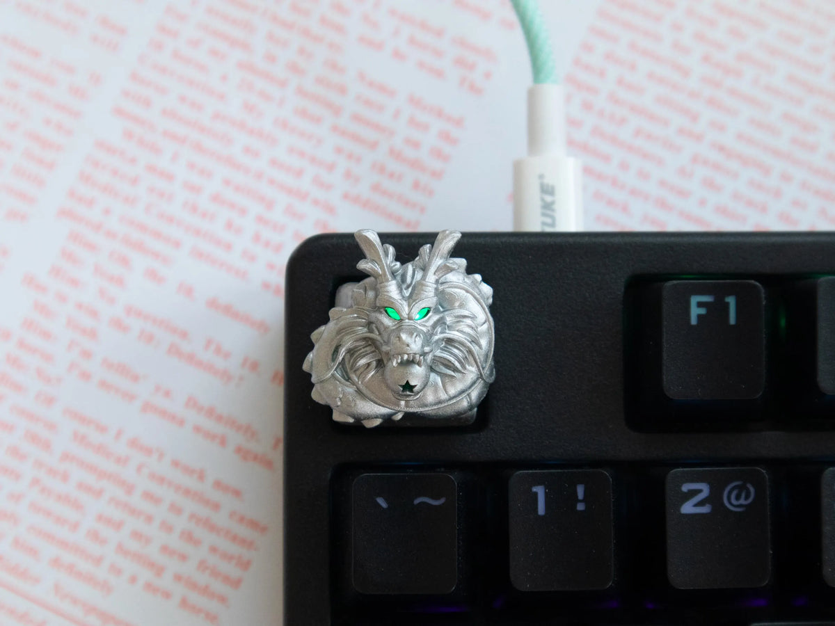 Golden Spirit Dragon Keycap