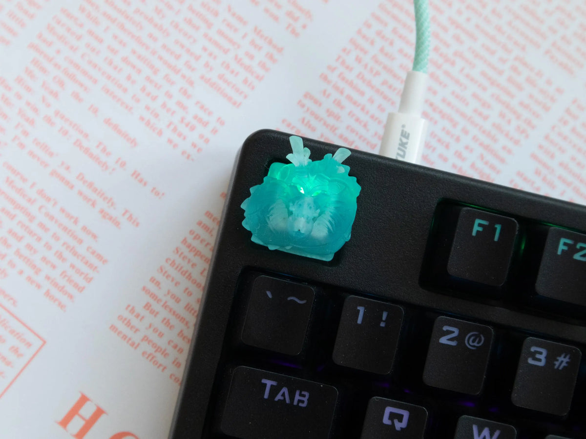 Golden Spirit Dragon Keycap