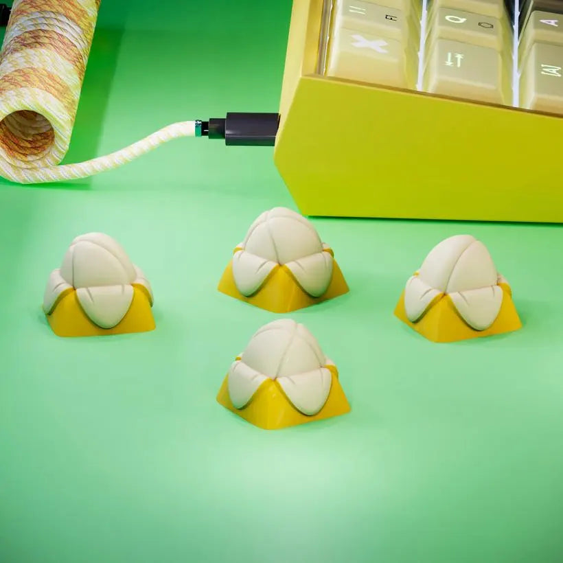 Cute Half-Peeled Banana