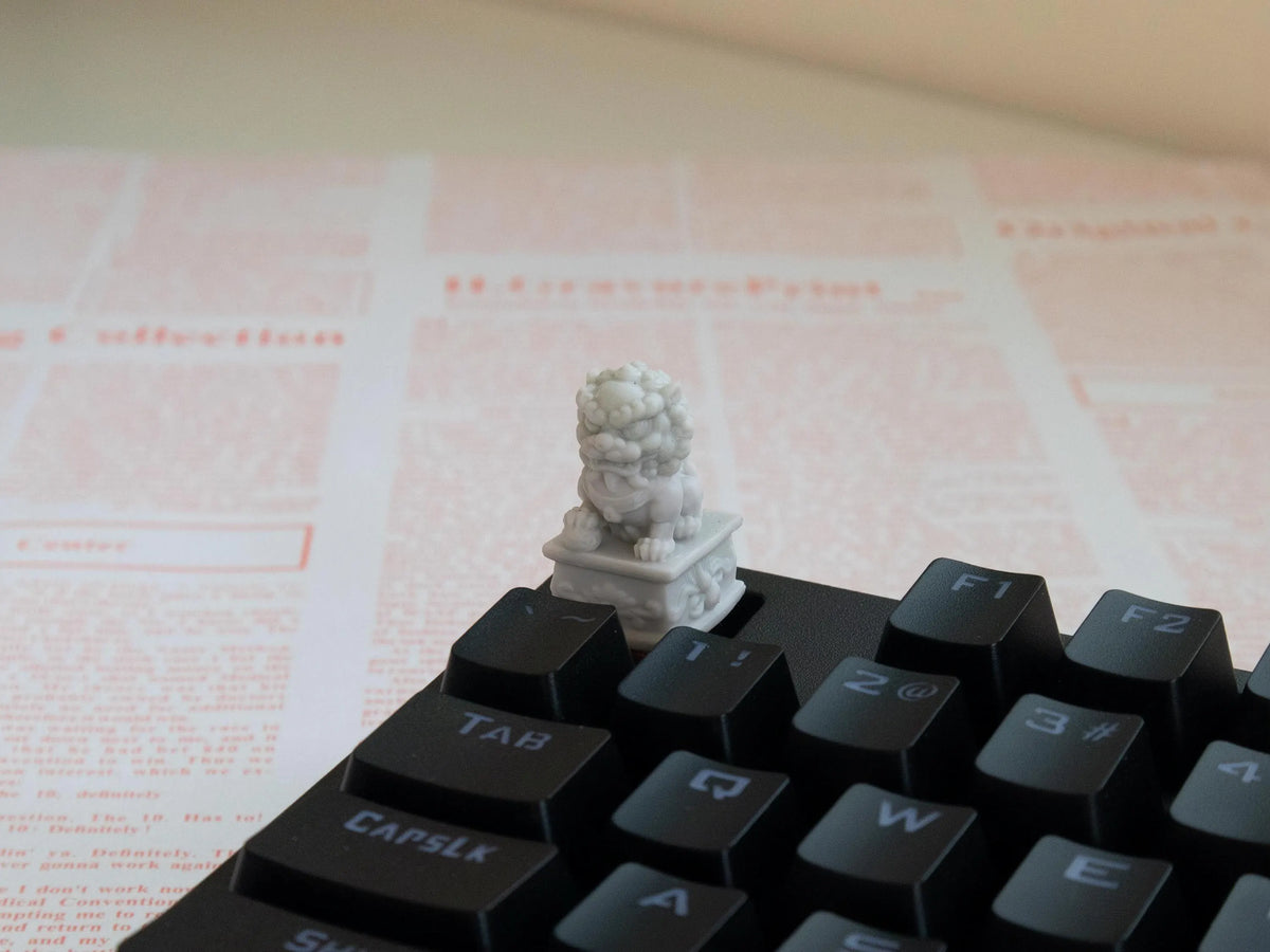 Chinese Lion Statue Artisan Keycap