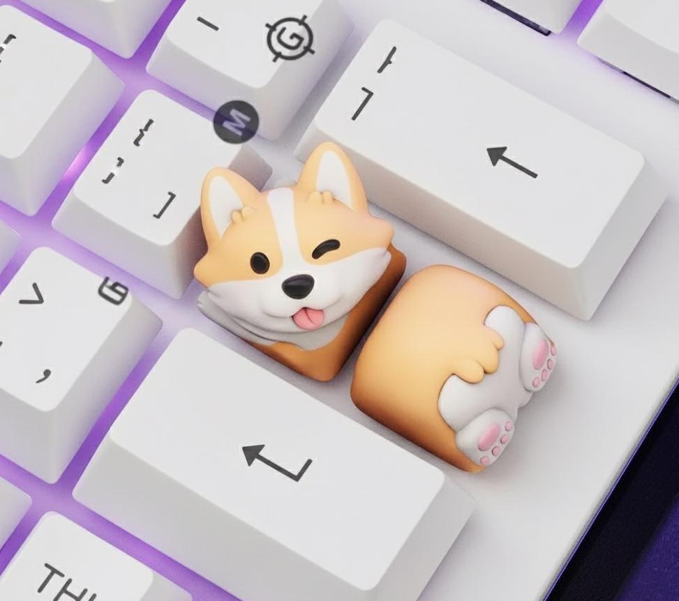 Corgi Artisan Keycap