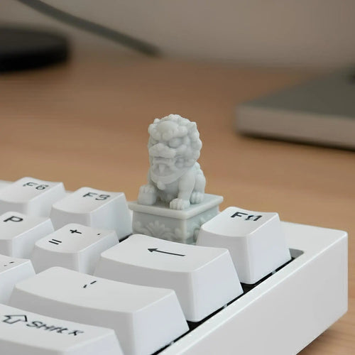 Chinese Lion Statue Artisan Keycap
