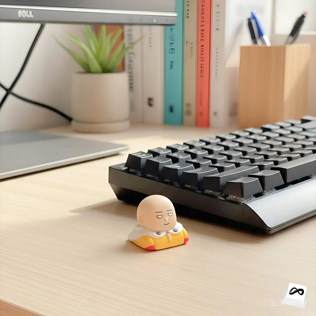 Bald Hero Parody Keycap