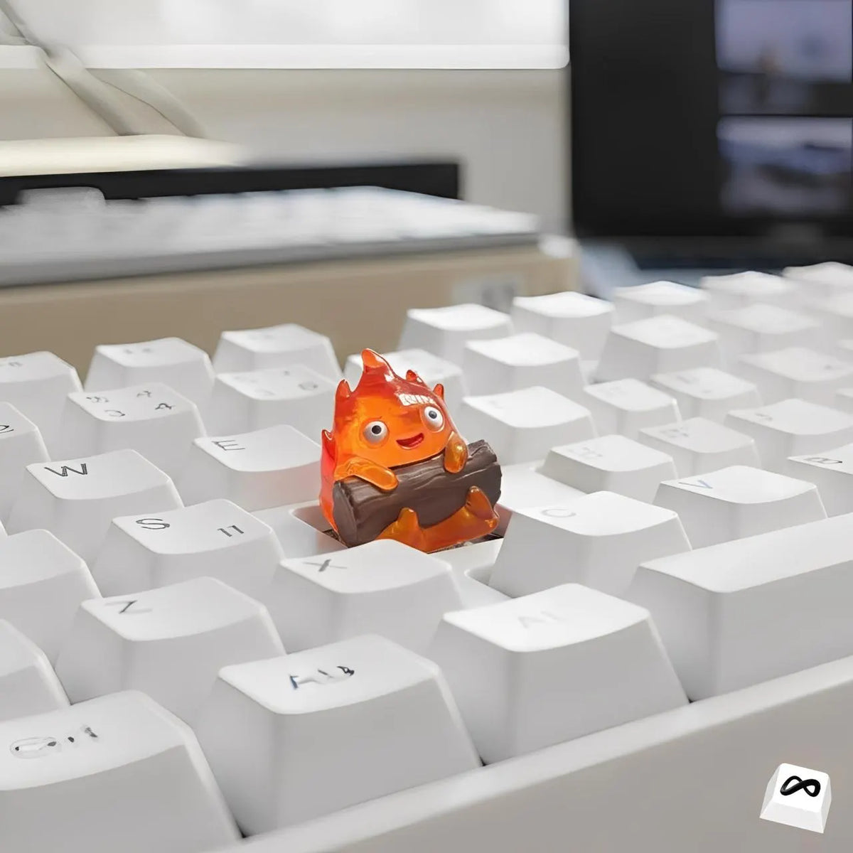 Cute Fire Artisan Keycap