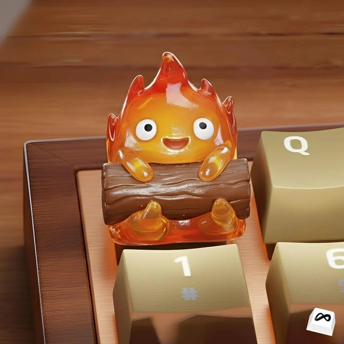 Cute Fire Artisan Keycap