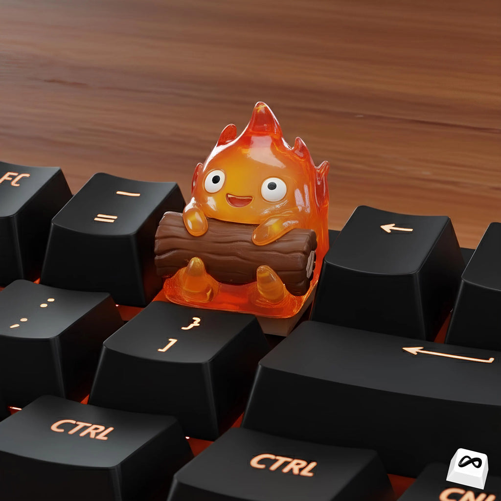 Cute Fire Artisan Keycap