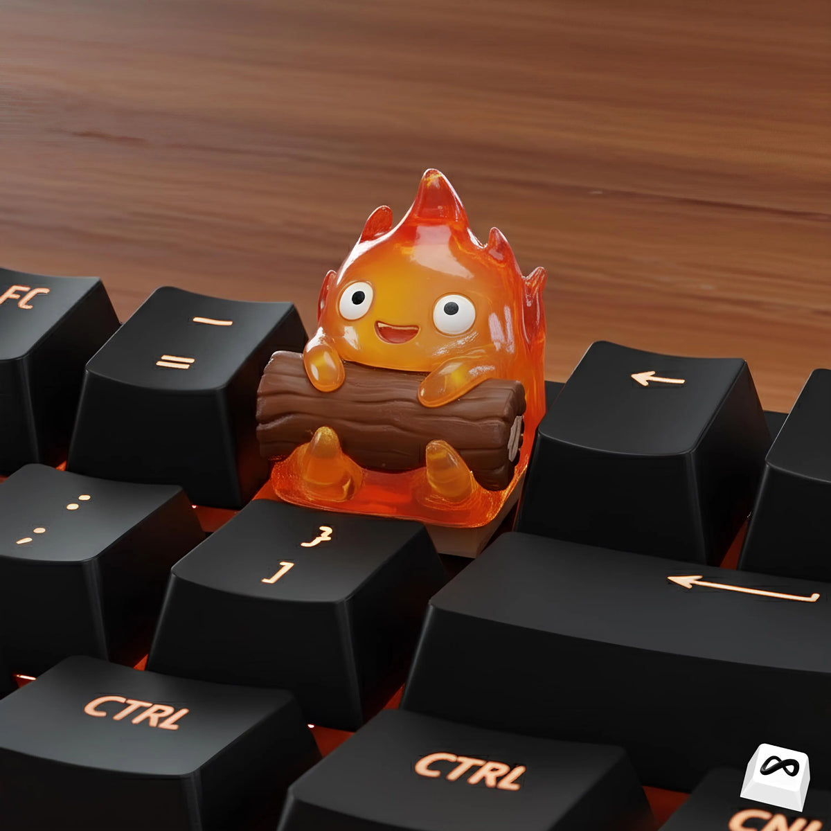 Cute Fire Artisan Keycap