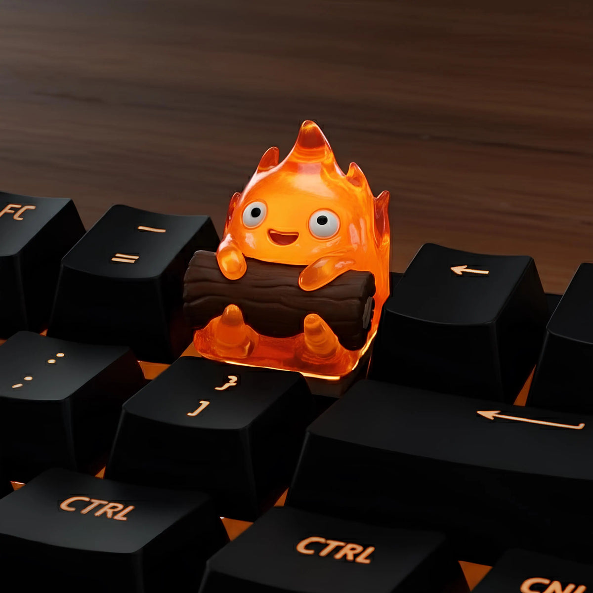 Cute Fire Artisan Keycap