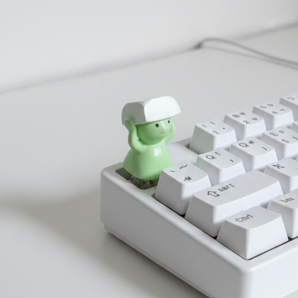 Cute Green Mini Figure Keycap