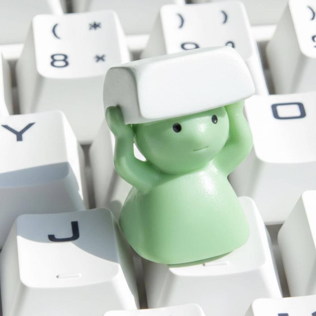 Cute Green Mini Figure Keycap