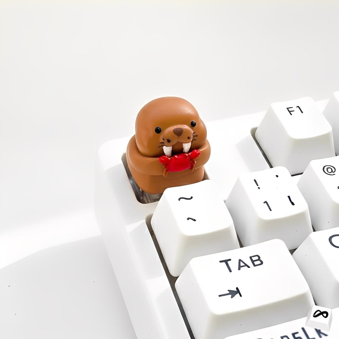 Cute Walrus Artisan Keycap