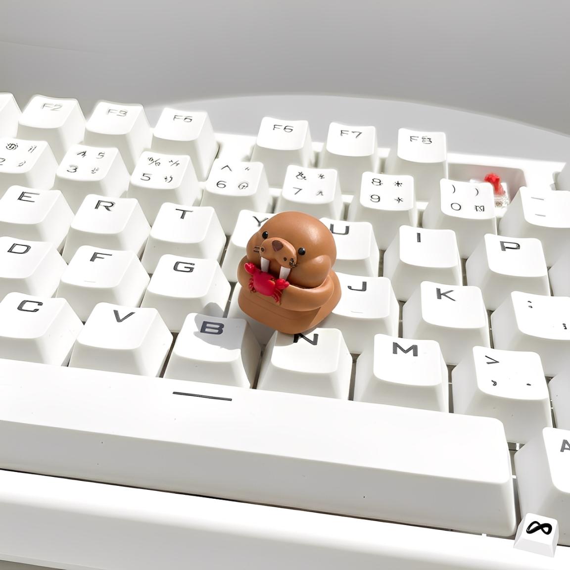 Cute Walrus Artisan Keycap