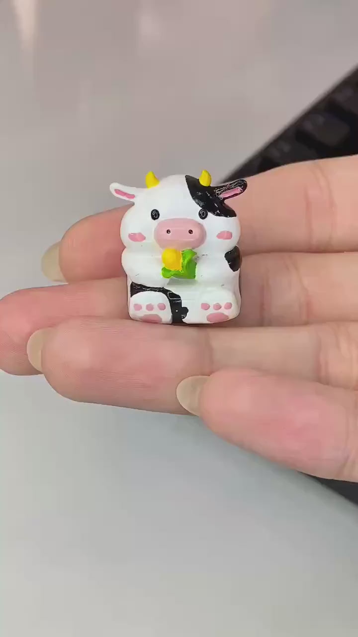Cute Cow Artisan Keycap