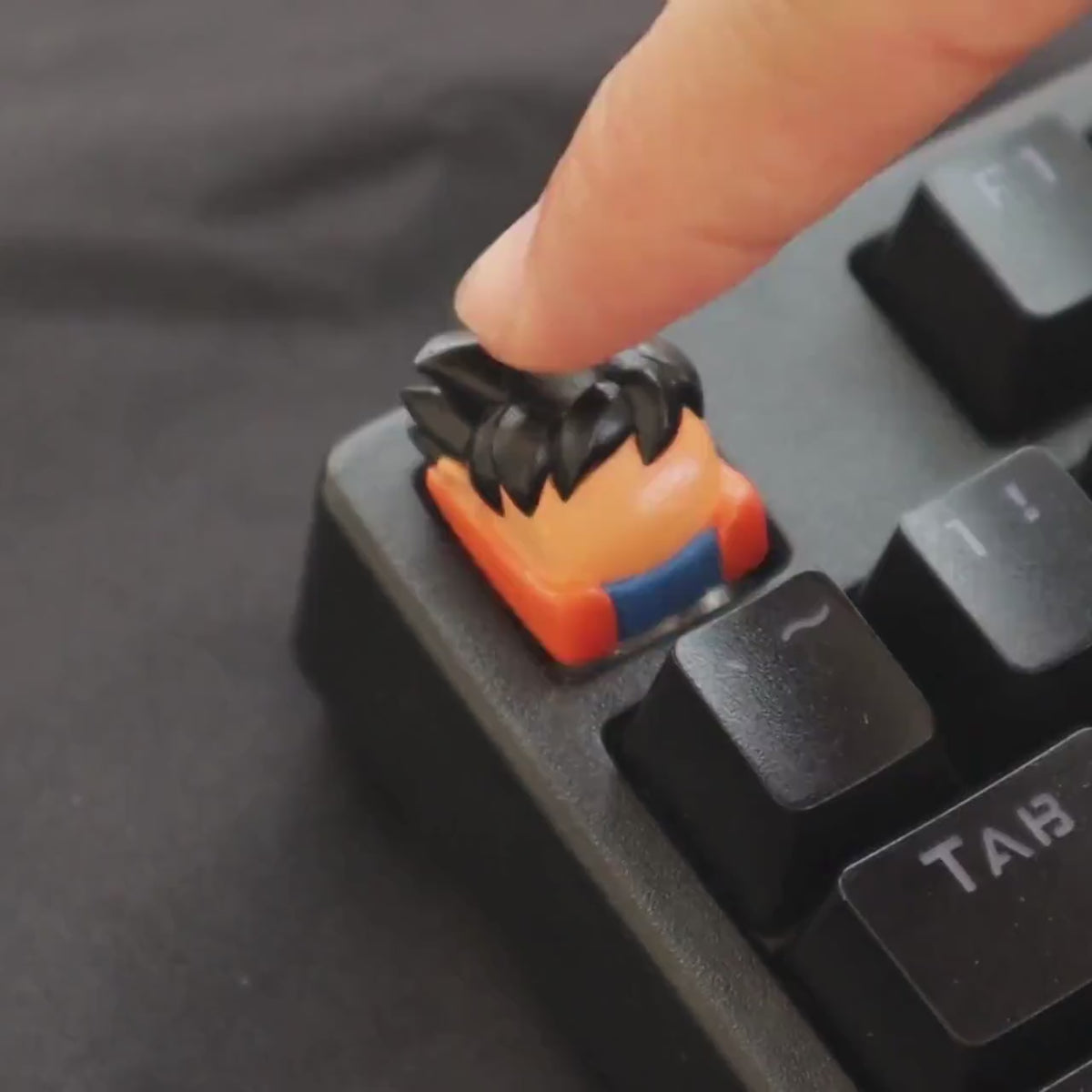 Spiky Hair Warrior Keycap